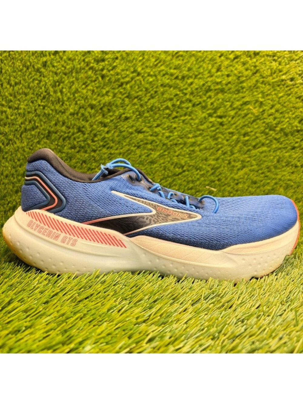 Brooks Glycerin GTS 21 Womens Size 10.5 Blue Athletic Running Shoes Sneakers